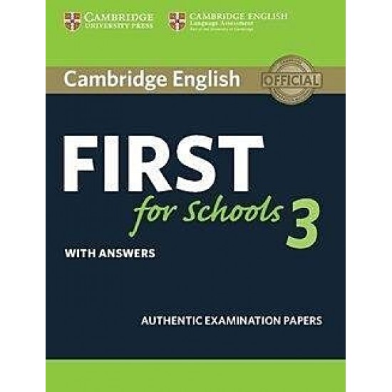 First For Schools 3 - Student's Book With Answers